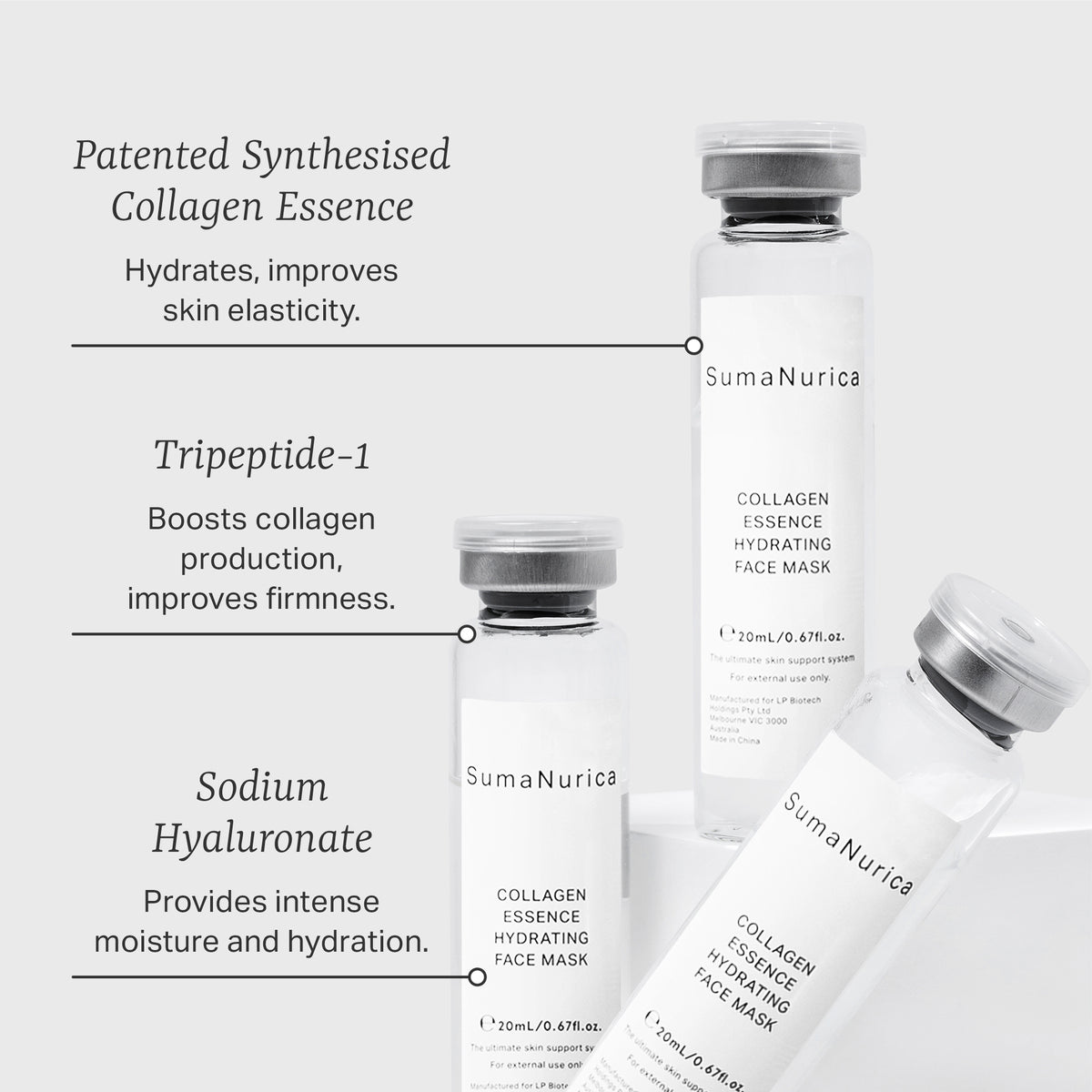 Collagen Essence Hydrating Face Mask 6pcs